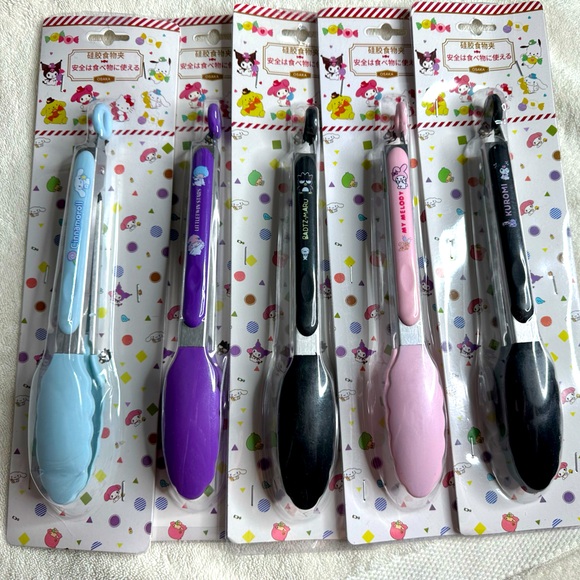 SANRIO KUROMI 9-Inch Stainless Steel Tongs - Picture 5 of 5